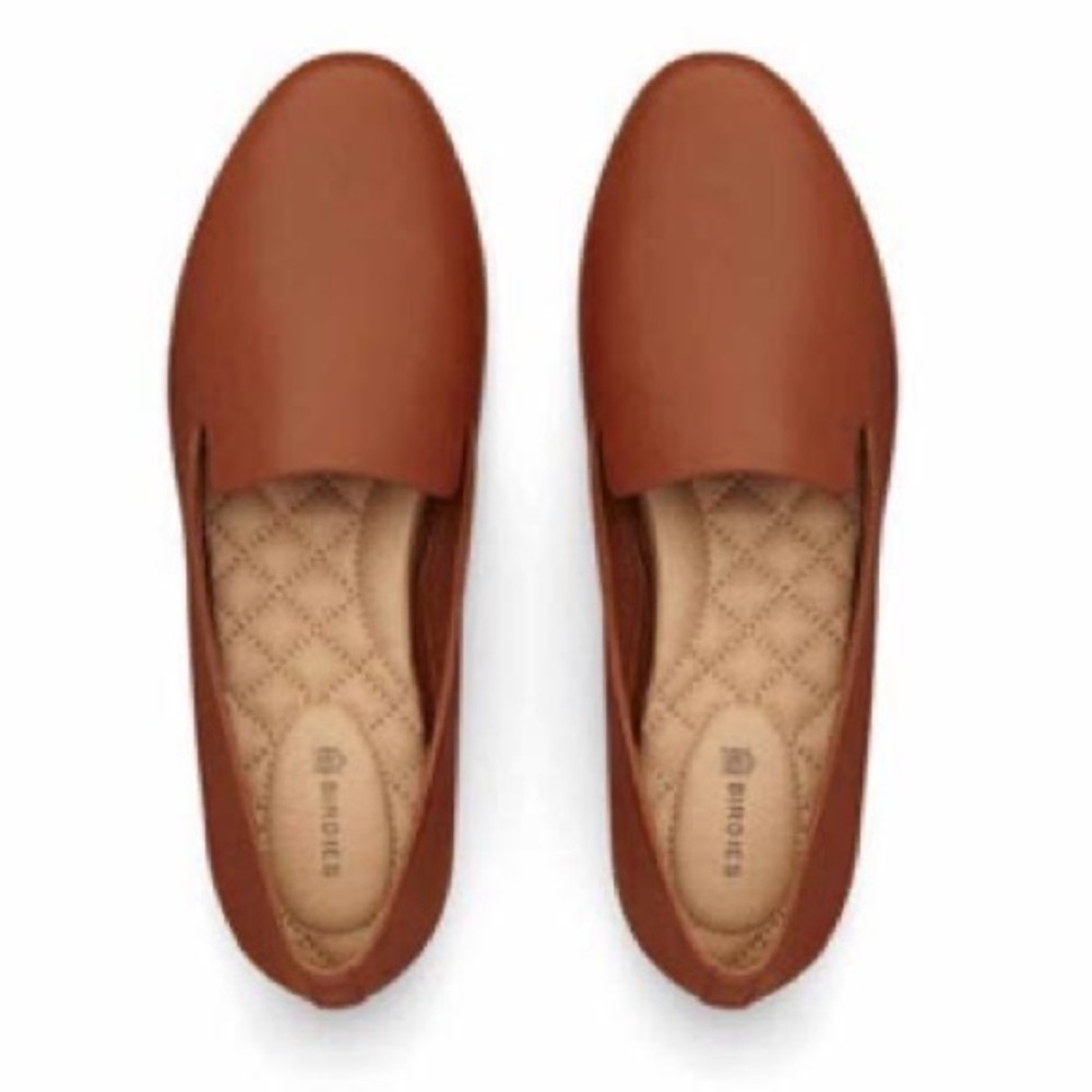 Birdies The Starling Cognac Leather Loafers Sz 6.5